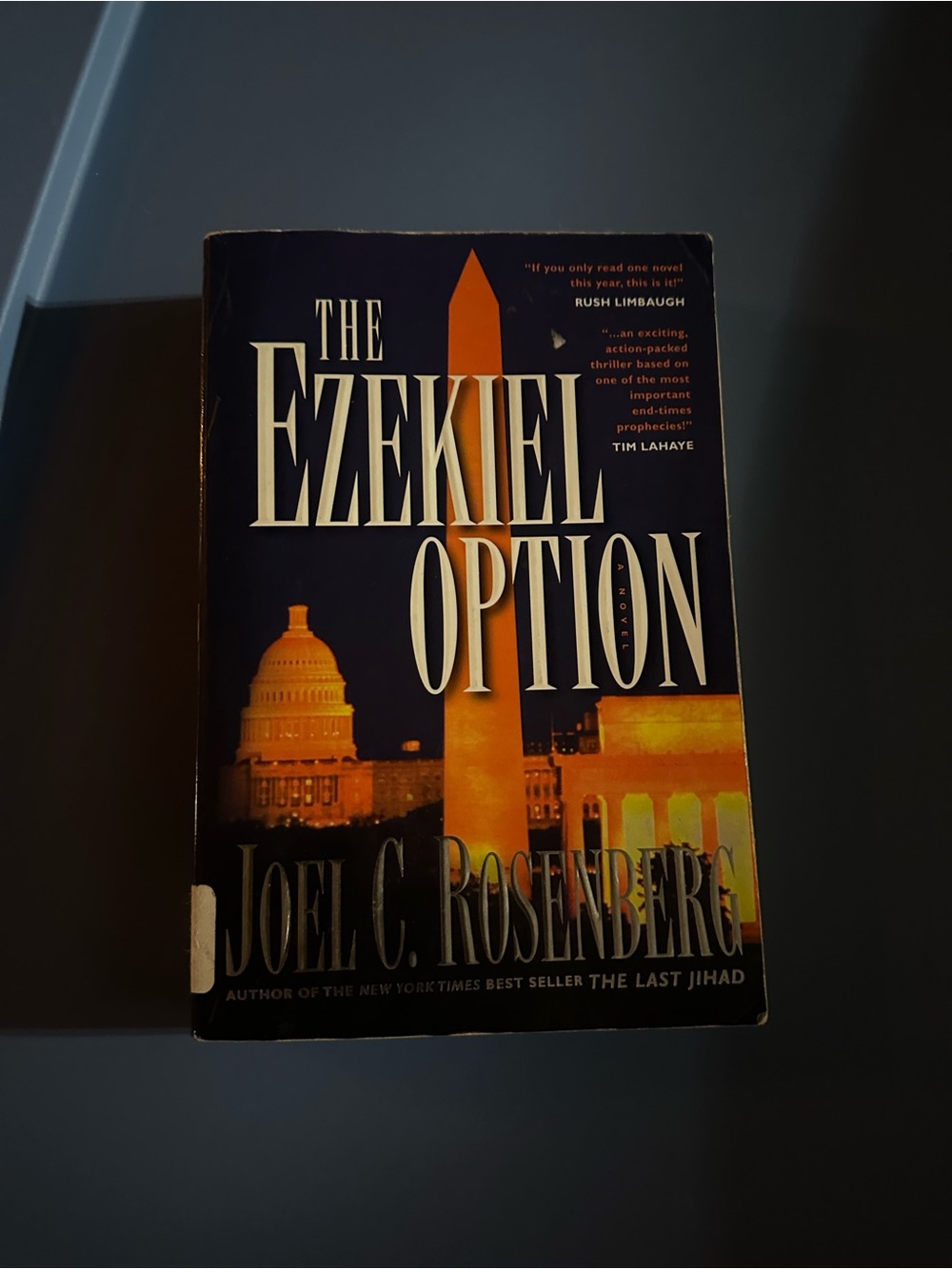 The Ezekiel Option by Joel C. Rosenberg - Black & Orange Paperback